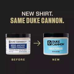 Lavado fácil: Duke Cannon pomada para cabello sin residuo graso.