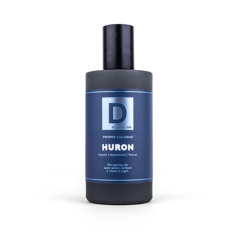 Duke Cannon Huron apothecary glass vessel exudes minimalist sophistication.