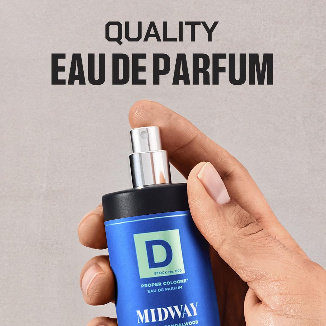 Duke Cannon Proper Cologne Midway label detail suggests premium craftsmanship