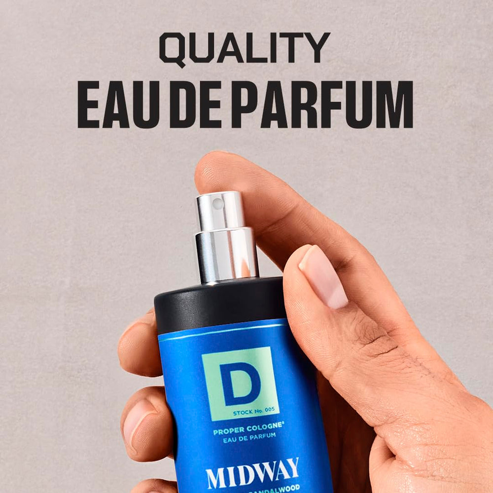 Duke Cannon Proper Cologne Midway label detail suggests premium craftsmanship