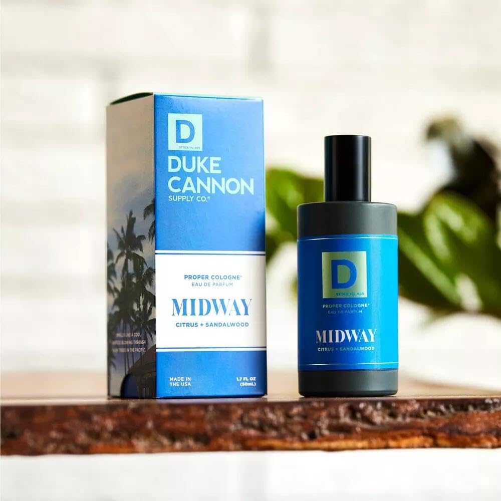 Duke Cannon Midway woodsy scent for versatile daily wear