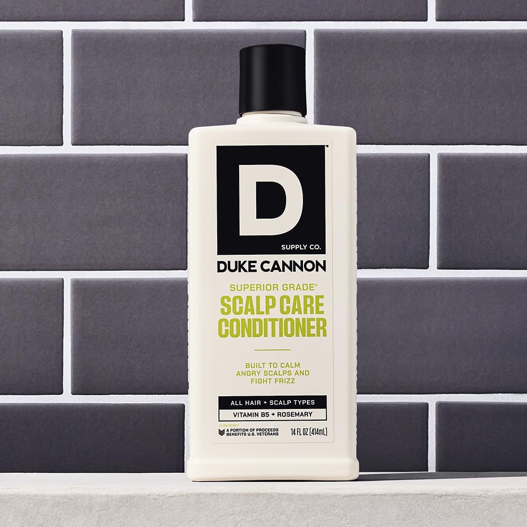 Duke Cannon Condicionador con romero y arnica, ingredientes naturales.
