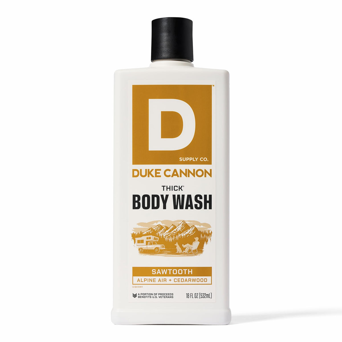 Duke Cannon Sawtooth, jabón de ducha espeso para una experiencia corporal intensa.