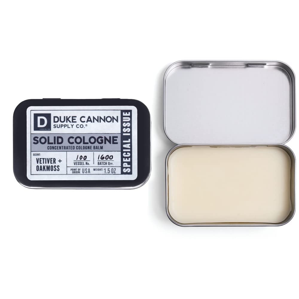 Duke Cannon travel tin ready for quick refresh during trips.