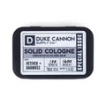 Duke Cannon Solid Cologne for Men Special Issue Vetiver & Oakmoss – Fresh Air, Sandalwood, 1.5 oz Tin