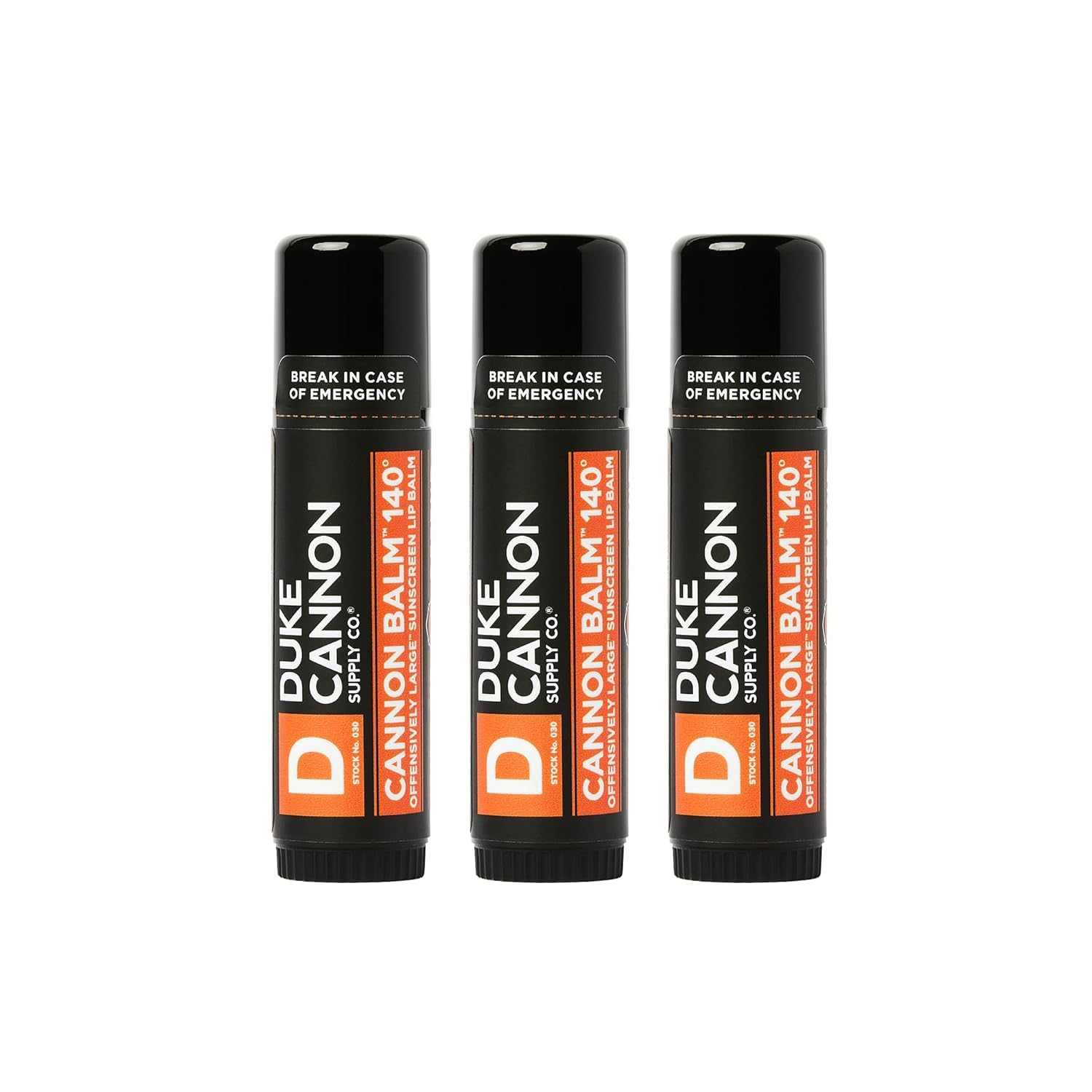 Duke Cannon Tactical Lip Balm 140-degree blood orange mint tin for outdoor lip protection