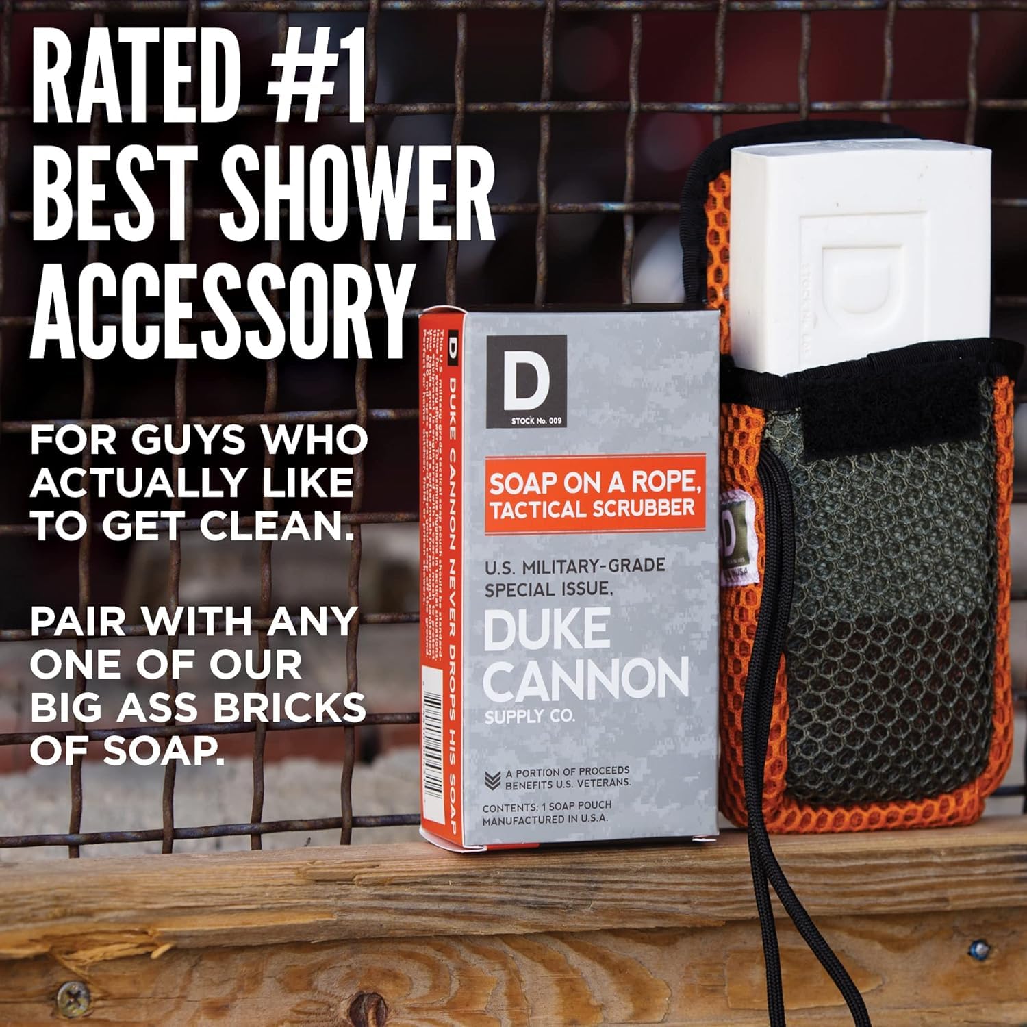 Duke Cannon Tactical Scrubber bolsa de malla suave para zonas sensibles