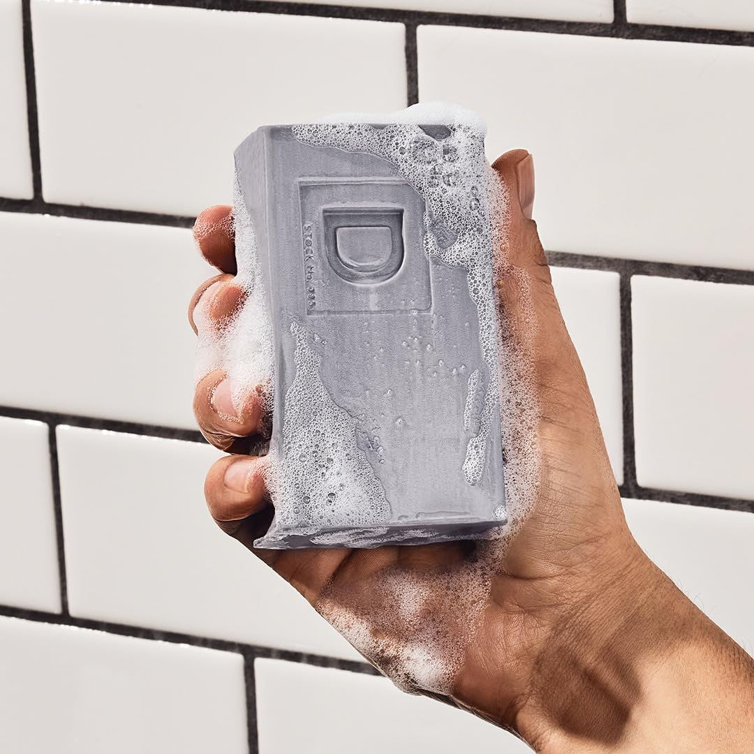 Triple-milled Duke Cannon soap creates rich lather without drying skin.