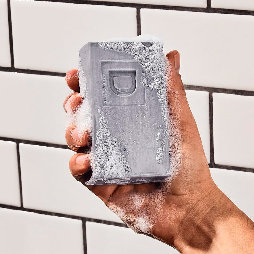 Triple-milled Duke Cannon soap creates rich lather without drying skin.