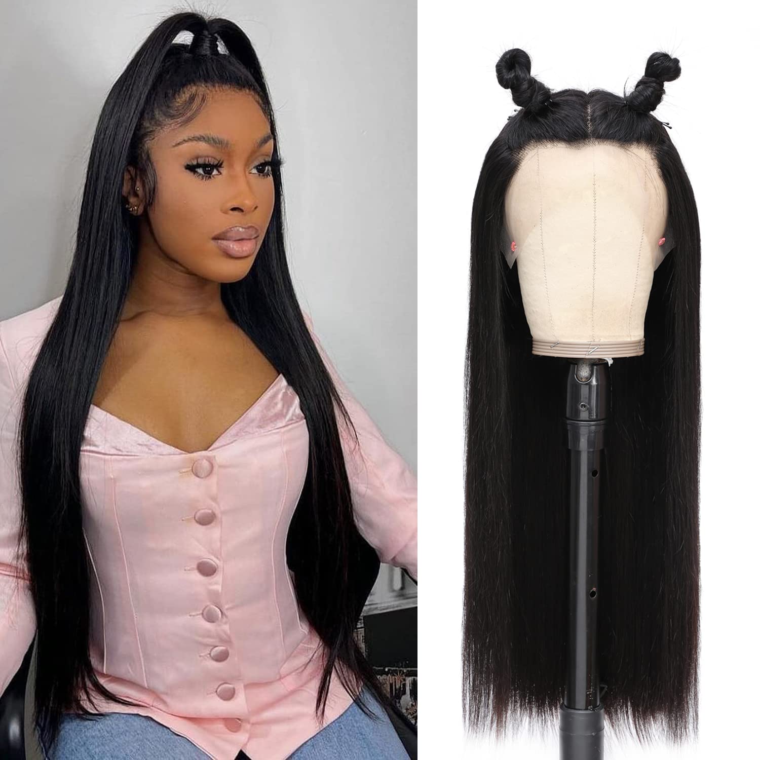 DULOVE preplucked natural hairline wig for effortless daily wear.