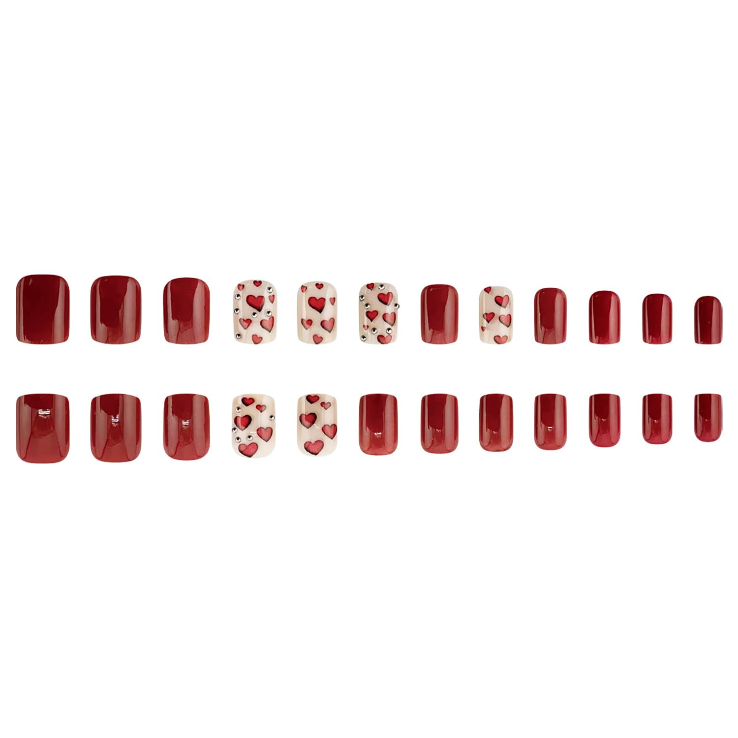 Uñas acrílicas reutilizables con adhesivo gel para quitar y volver a usar.