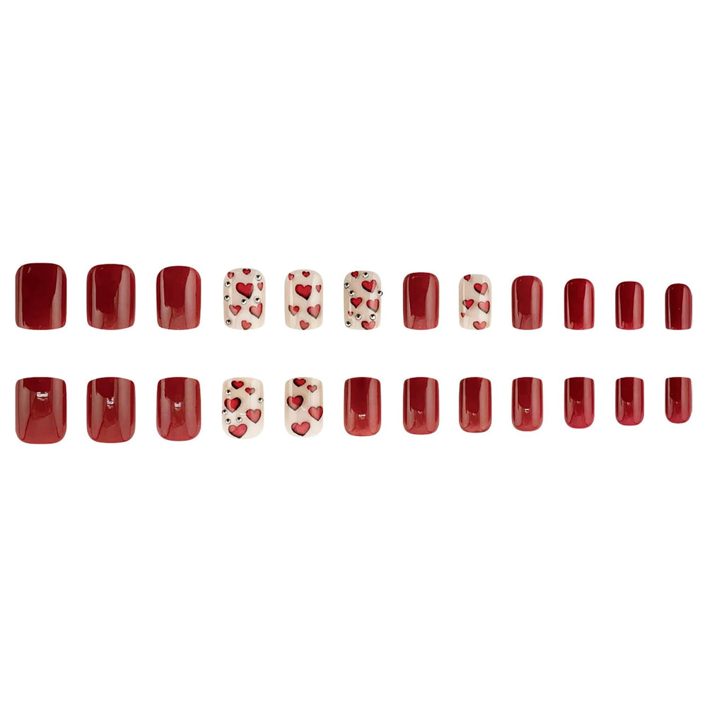 Uñas acrílicas reutilizables con adhesivo gel para quitar y volver a usar.