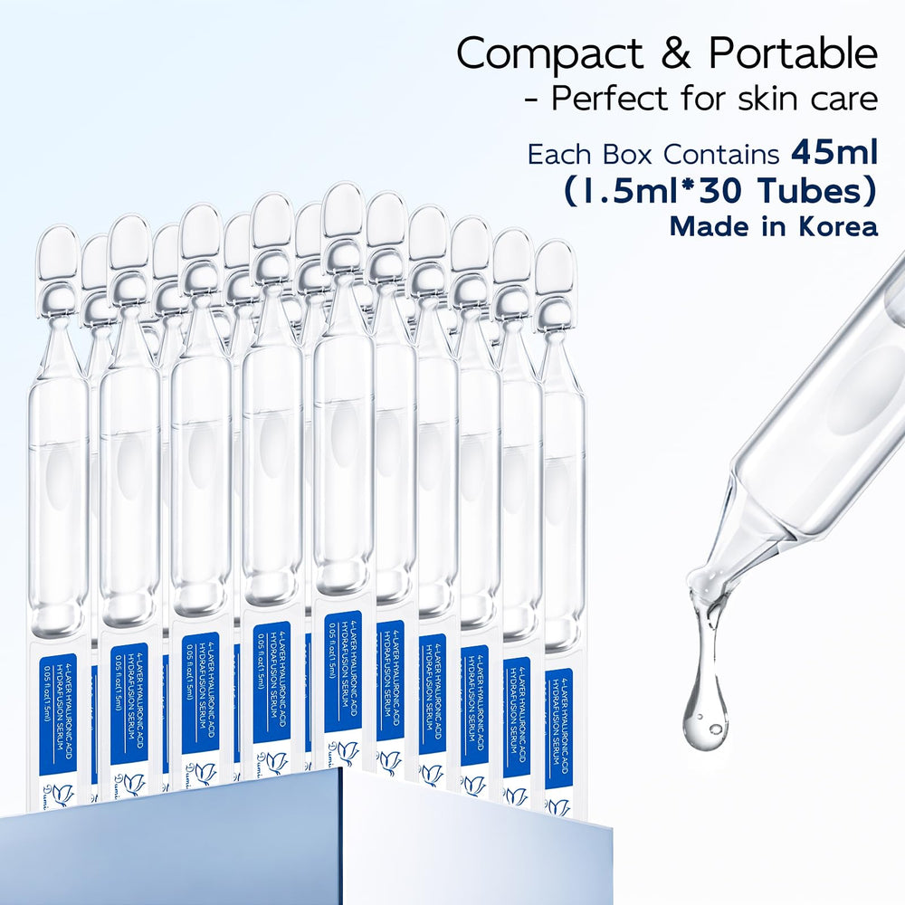 Dumie air-tight single-use tubes preserve actives for on-the-go freshness.