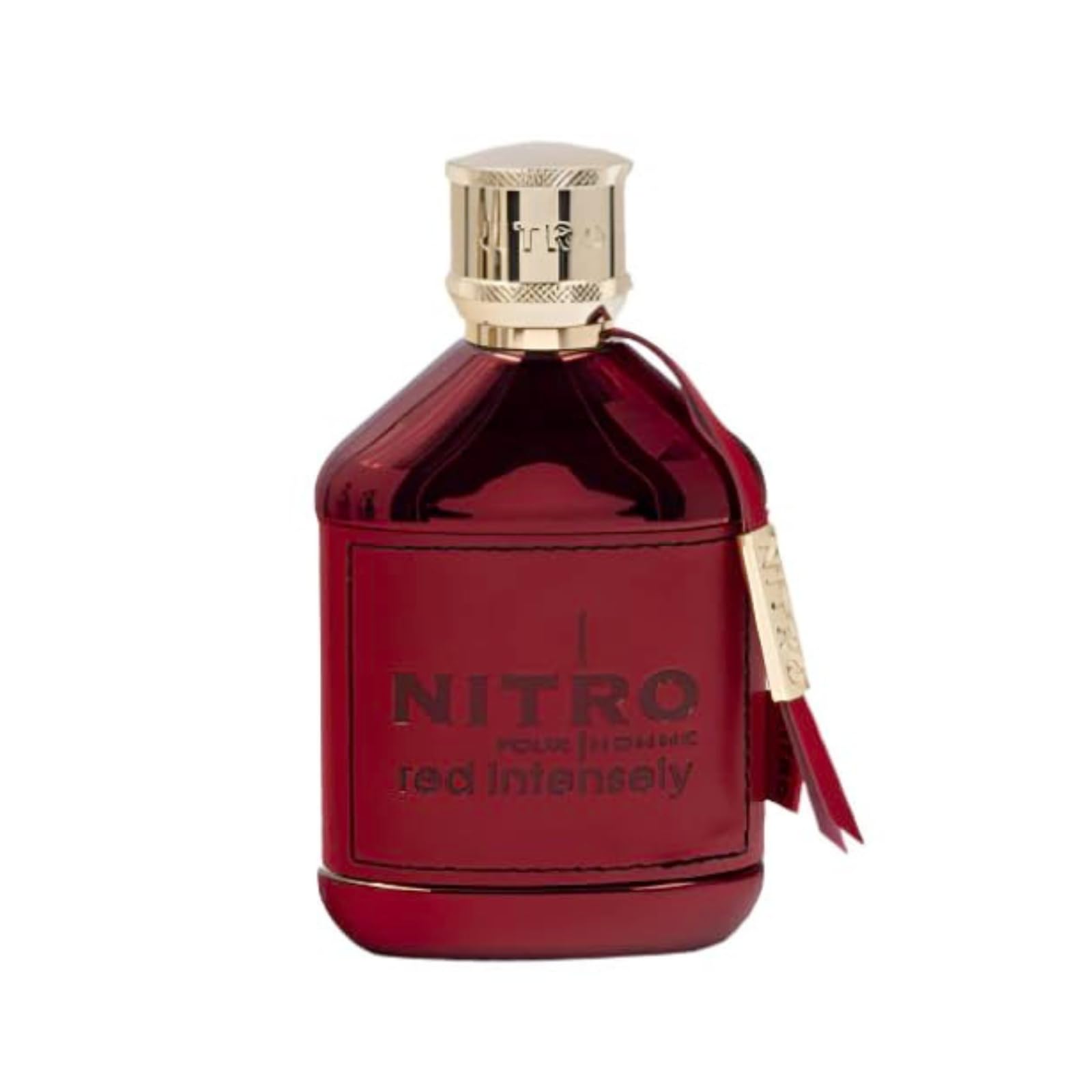Dumont Nitro Red Extrait bottle pour, enticing aquatic-woody aroma for romantic occasions.