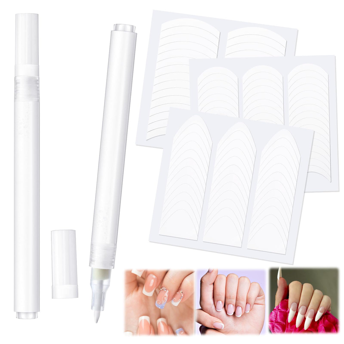 Dunzoom French manicure pen set for precise at-home nail art.