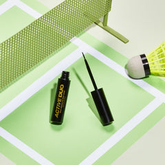 DUO Active Black adhesive holds lashes through activity.