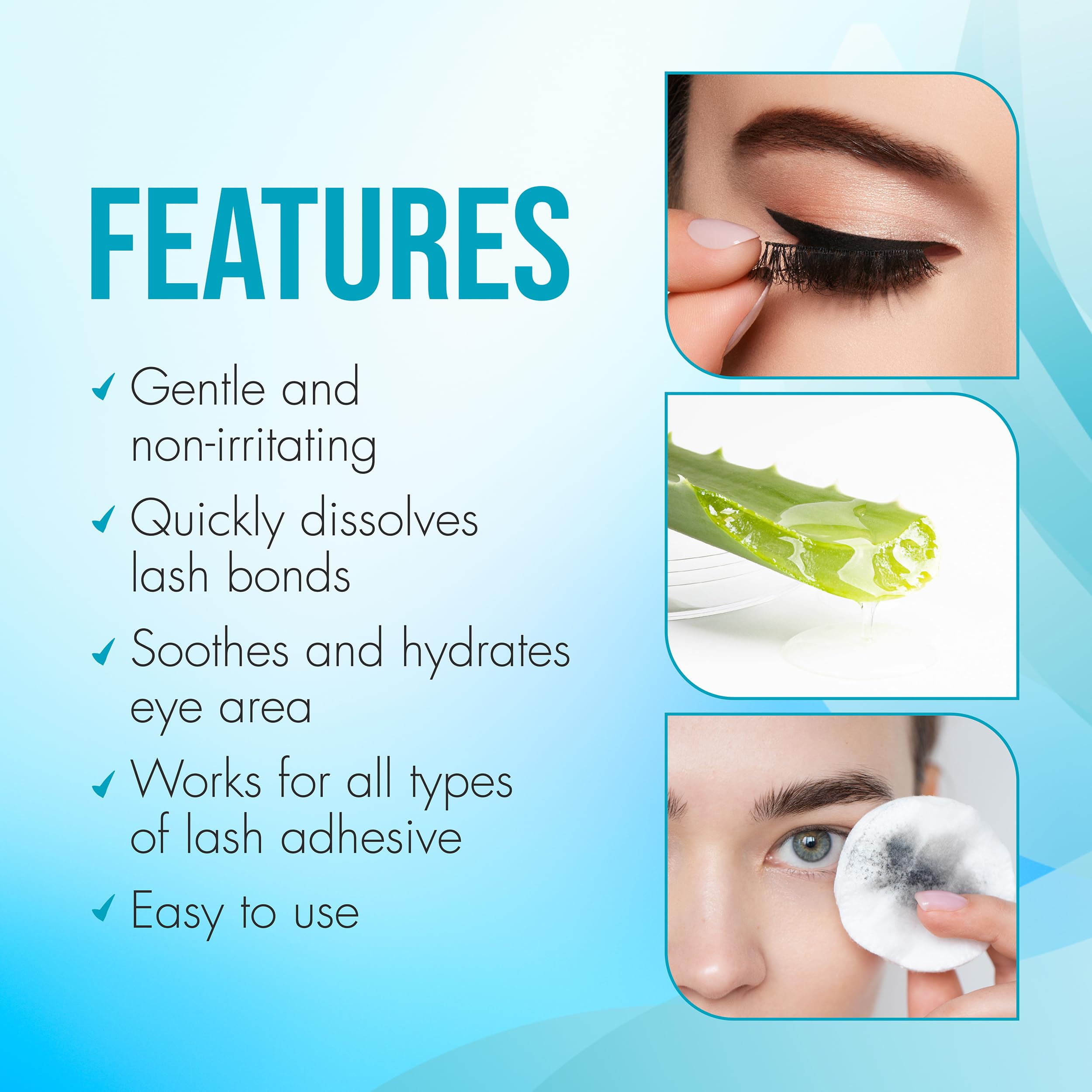 DUO All-adhesives compatibility enables use with strips, individuals, and extensions.