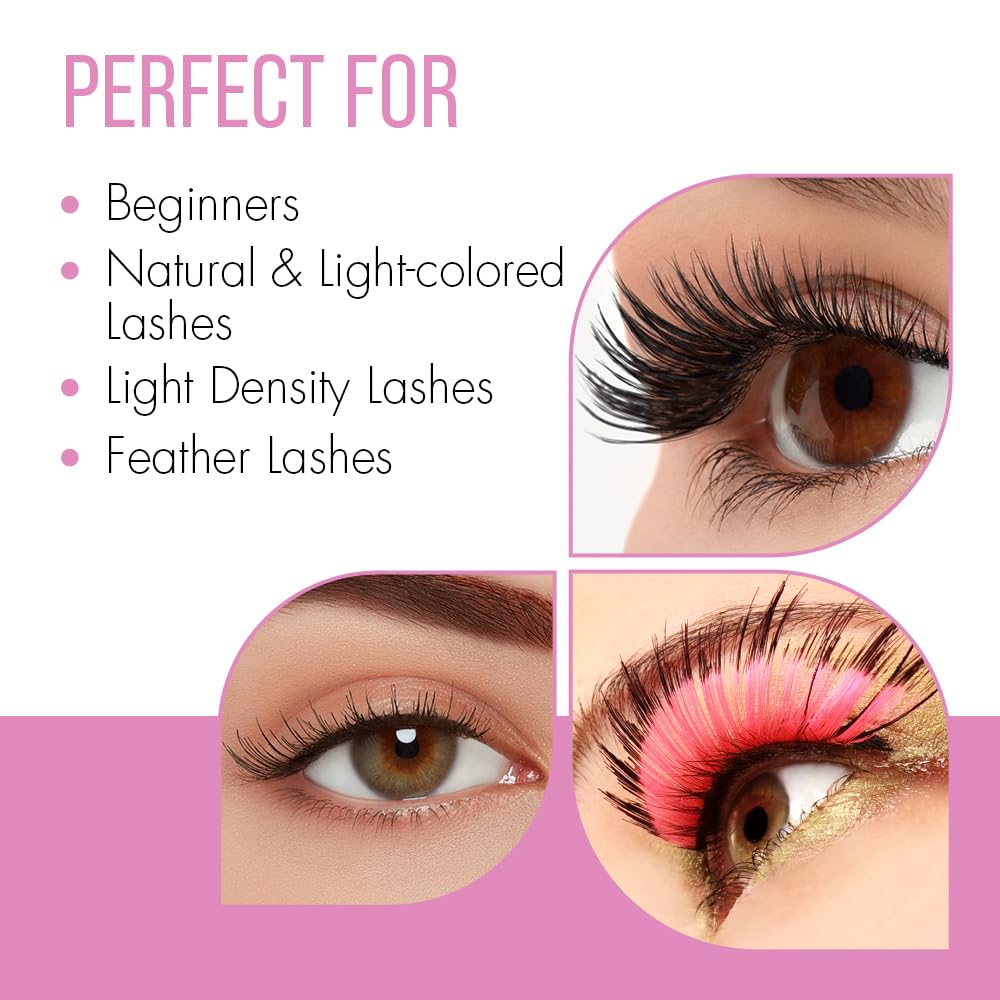 DUO Eyelash Glue dark-tone adhesive for eyeliner-like finish.