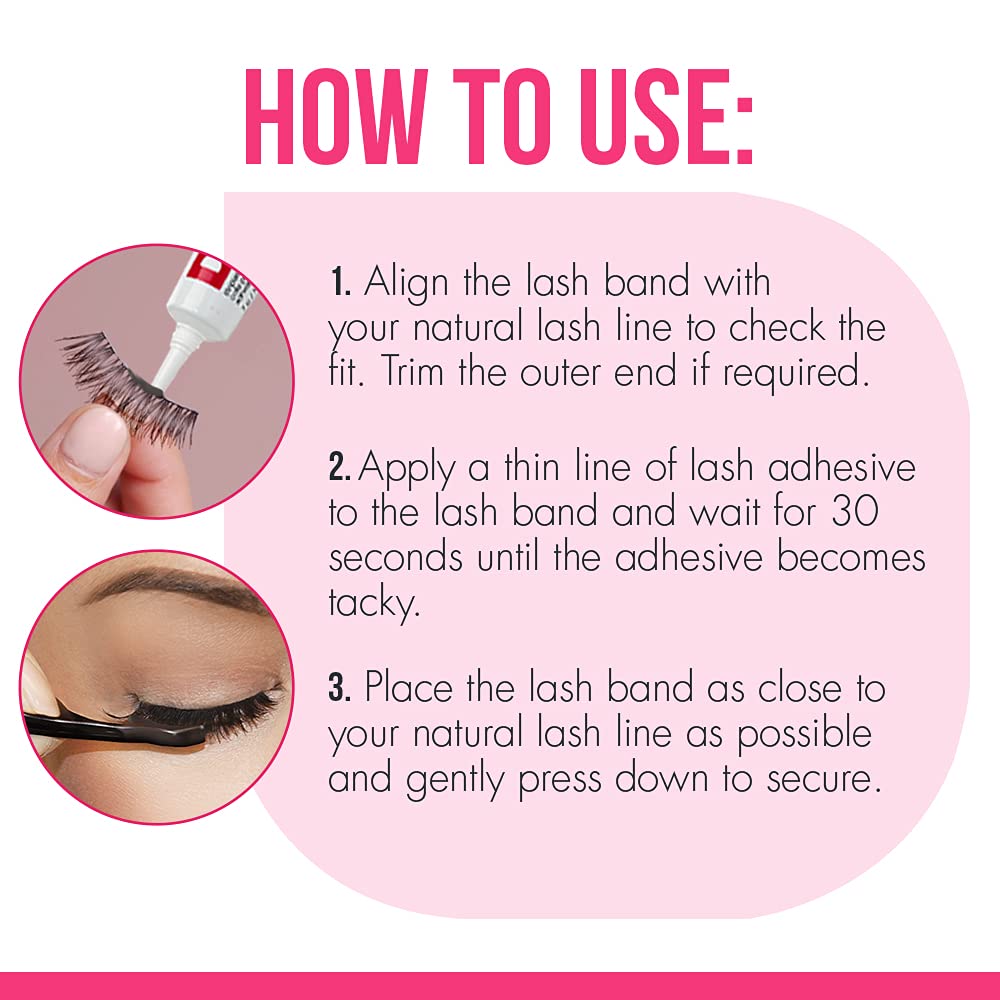 DUO Eyelash Glue Dark Tone latex-free formula safe for sensitive eyes
