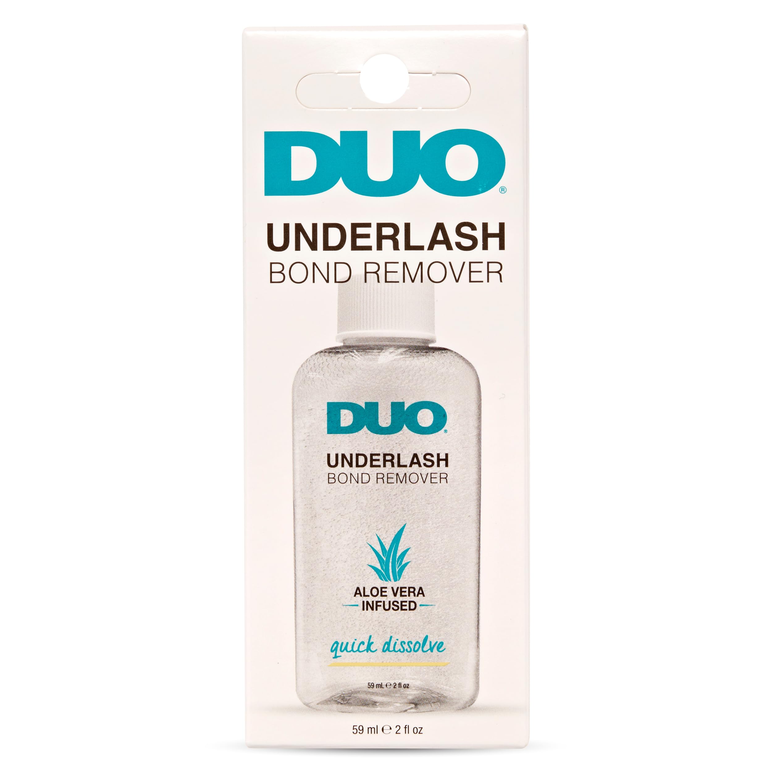 DUO Gentle Lash Glue Remover packaging shows clean, easy use for lash removal.