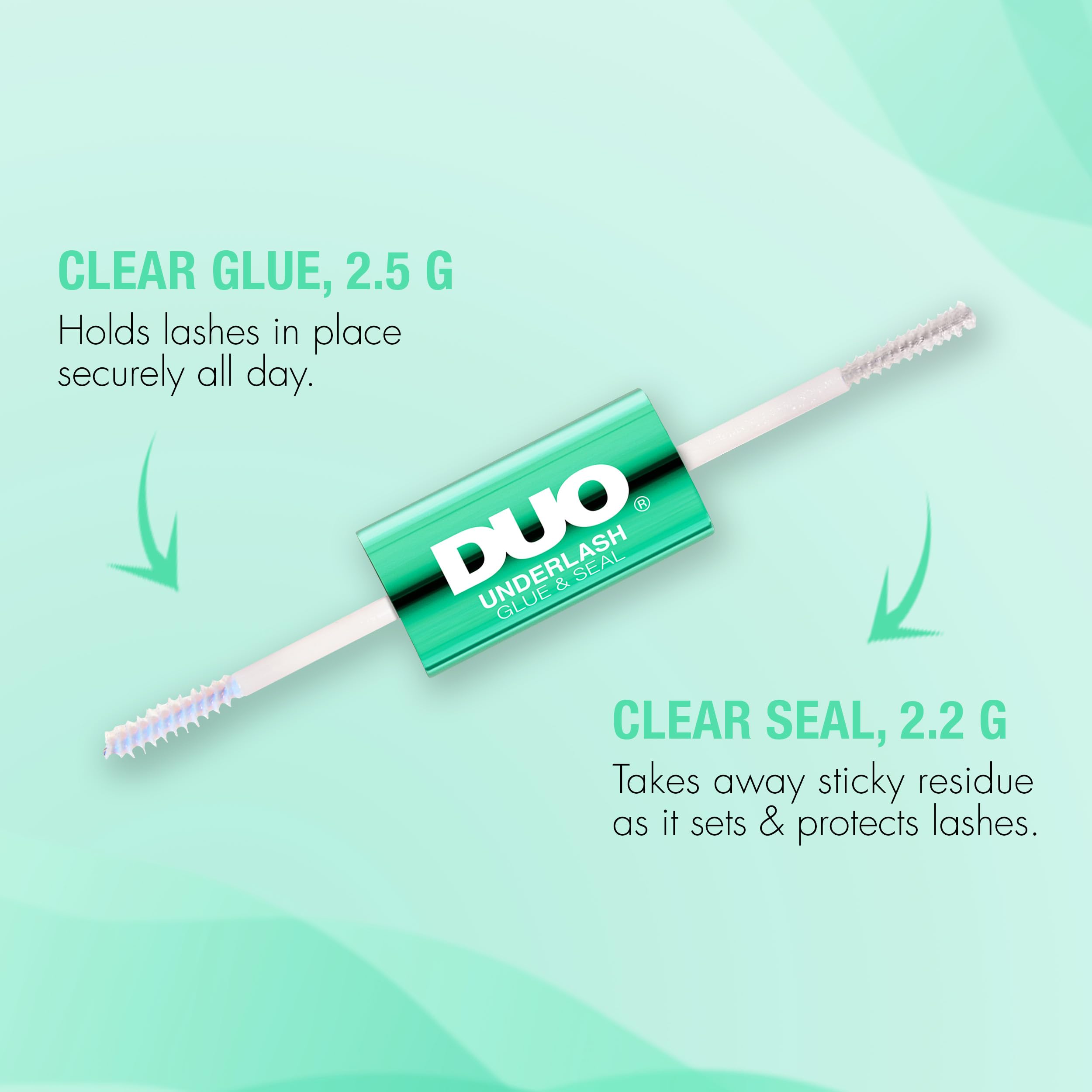 DUO Mini spoolie applicator for clean, precise eyelash placement