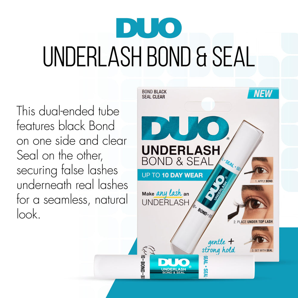 DUO Underlash micro-spoolie in action on lashes