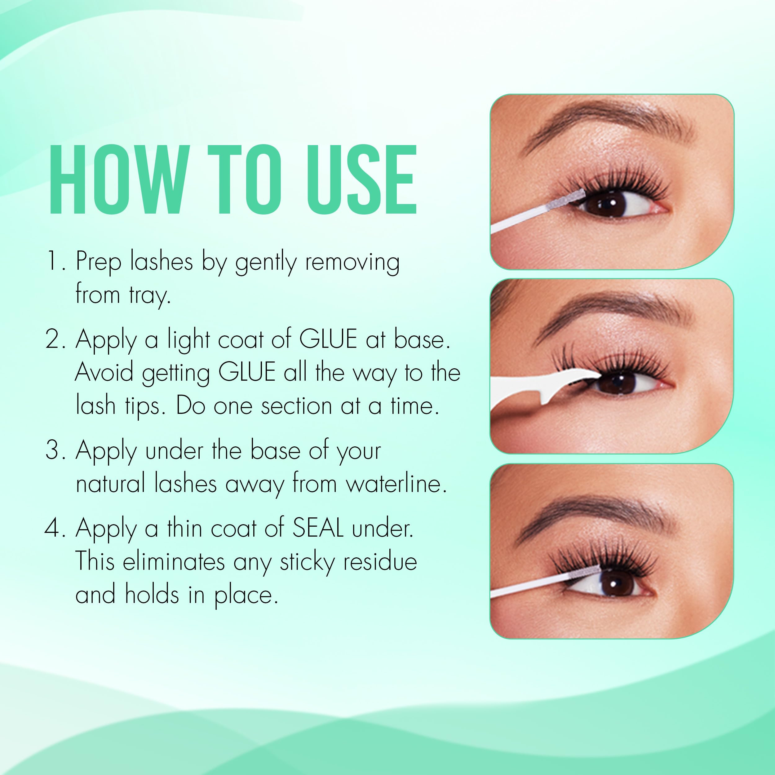DUO Waterproof seal locks lashes in place through humidity and sweat