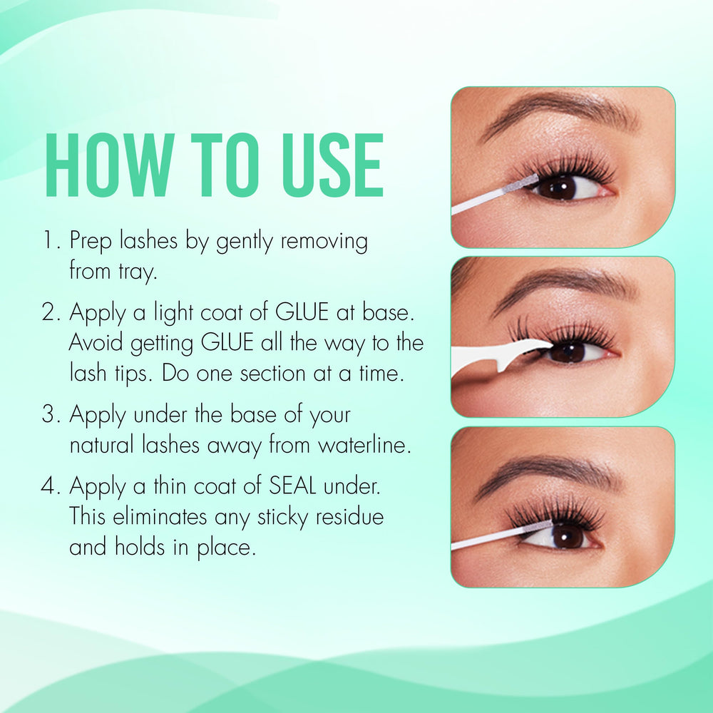 DUO Waterproof seal locks lashes in place through humidity and sweat