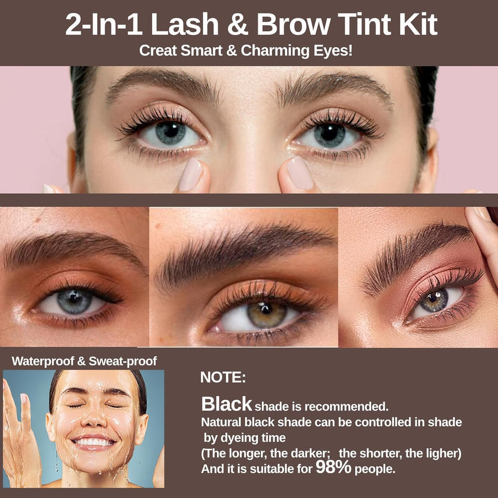 Duoffanny conjunto pestanas y cejas definidas, resultado uniforme.