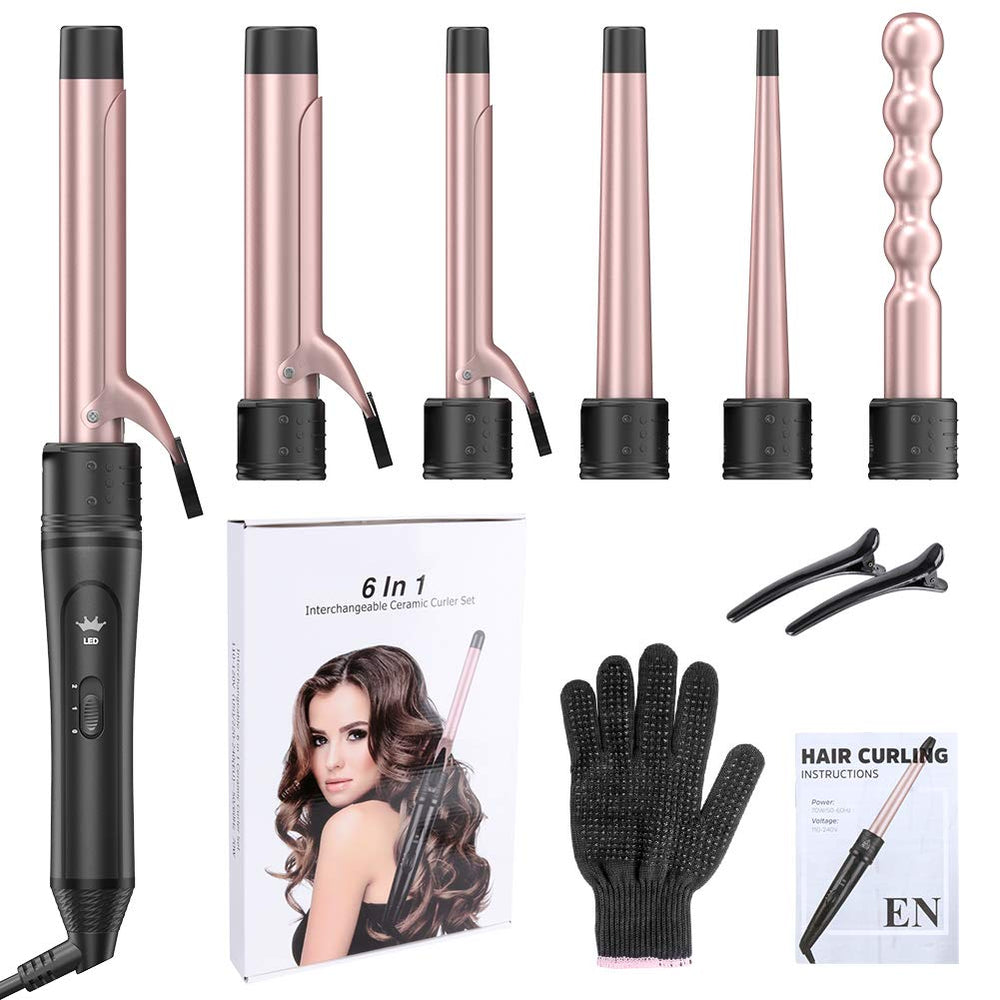 Duomishu spiral and straight barrels enable creative curls and waves.