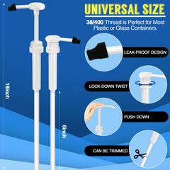 DupakSYS 38-400 neck fit pump delivers 1 oz per press.