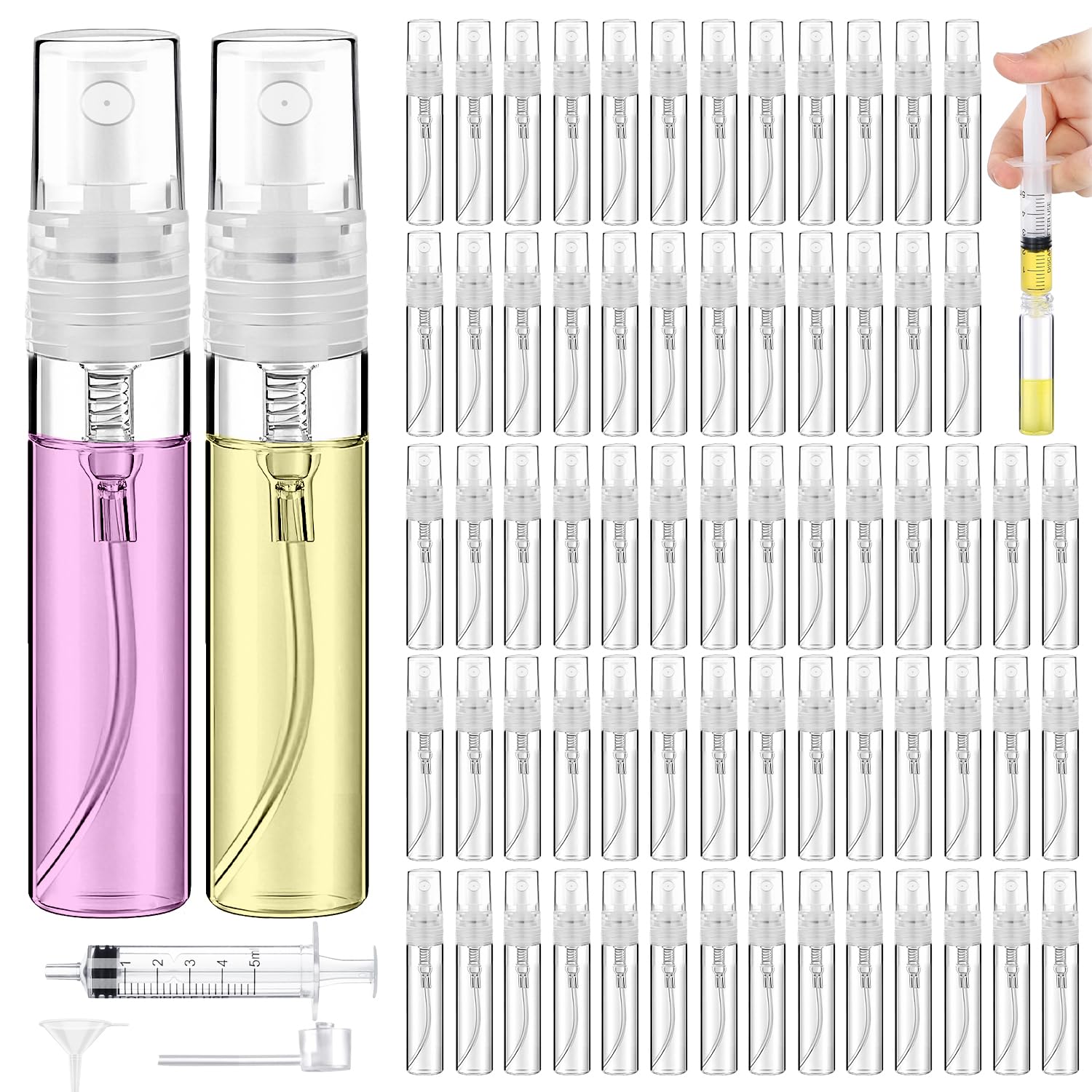 DupakSYS 60-pack 5ml mini spray bottles for easy sample storage on the go