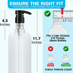 DupakSYS 7.87 inch dip tubes fit shorter bottles.