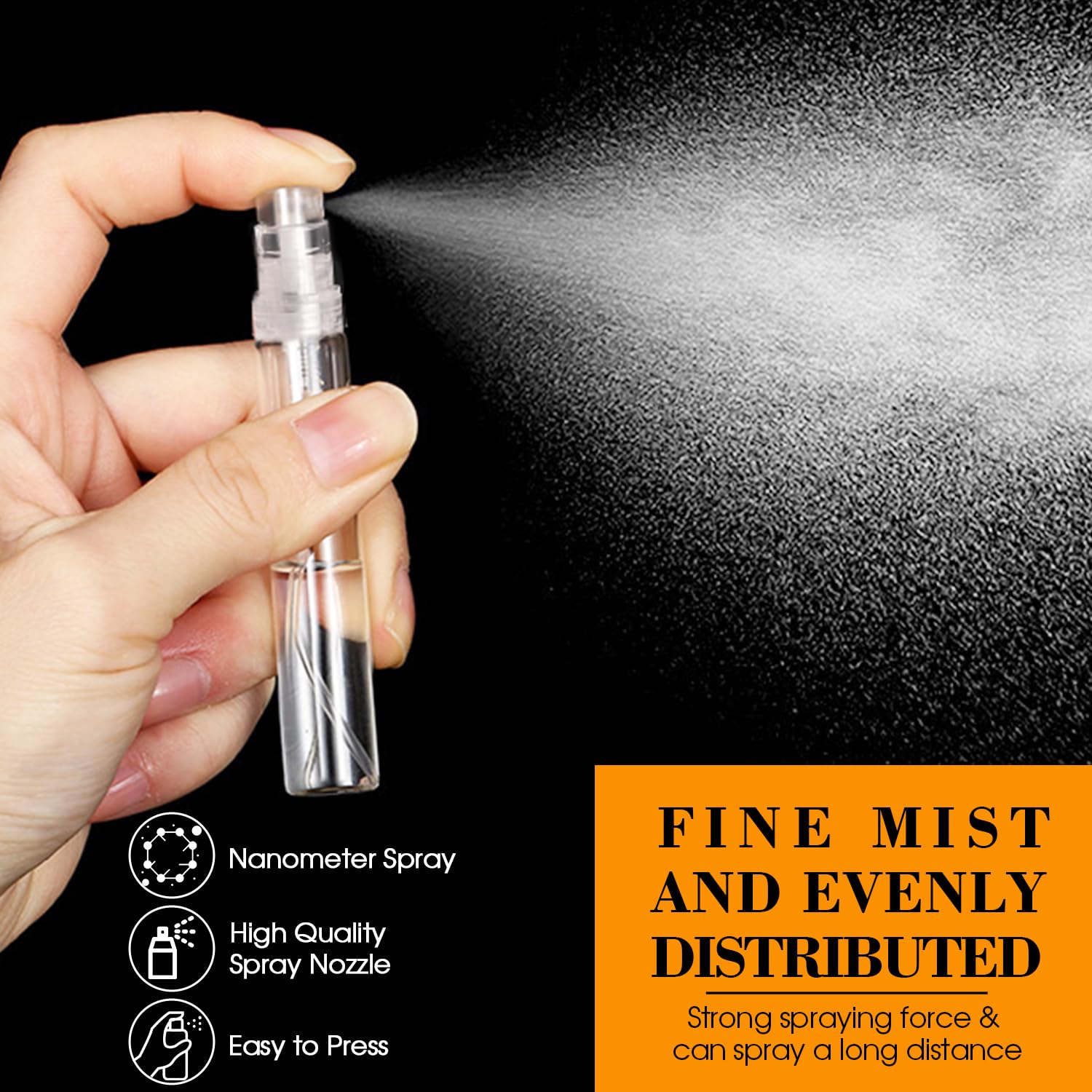 DupakSYS fine mist spray demonstrates smooth, even dispersion for personal fragrances