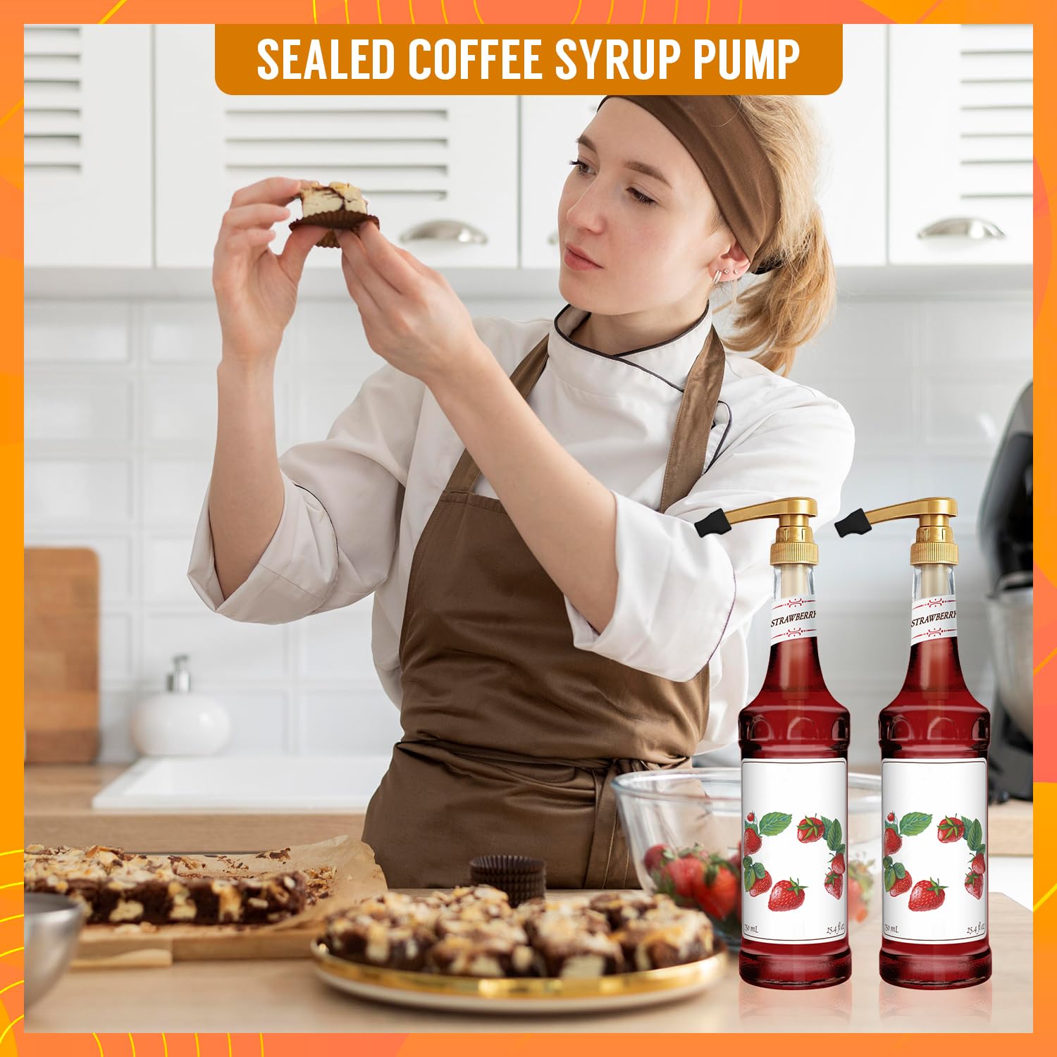 DupakSYS wide-application cap fits syrups and lotions in kitchens.