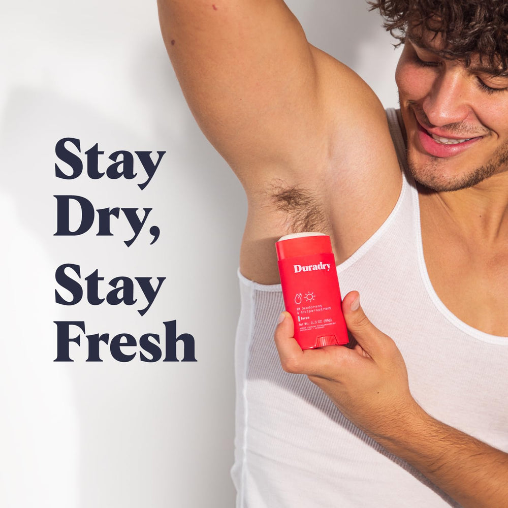 Duradry Barca scent packaging shown for confident, fresh mornings