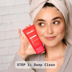 Duradry Clear Sky body wash primes skin for protection and freshness.