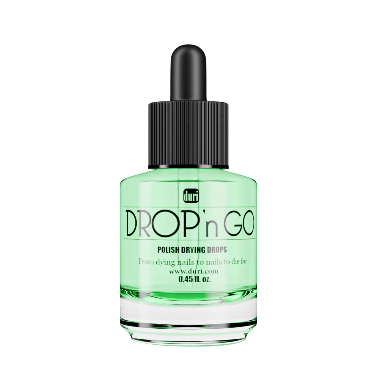 duri Drop'n Go: gota de aplicación para acelerar el secado y evitar borrones.