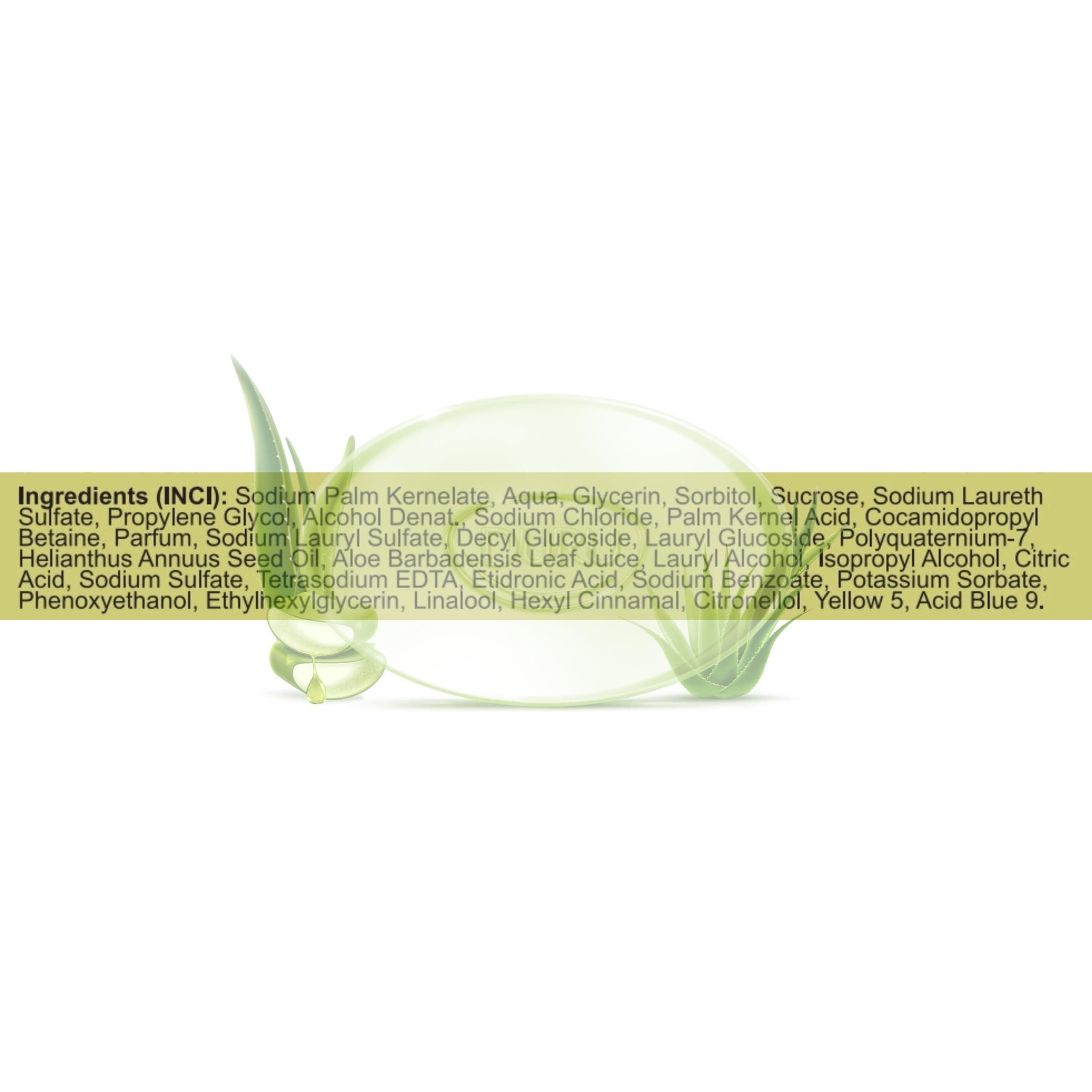 Duru ingredientes naturales: aloe vera y glicerina para limpieza diaria.
