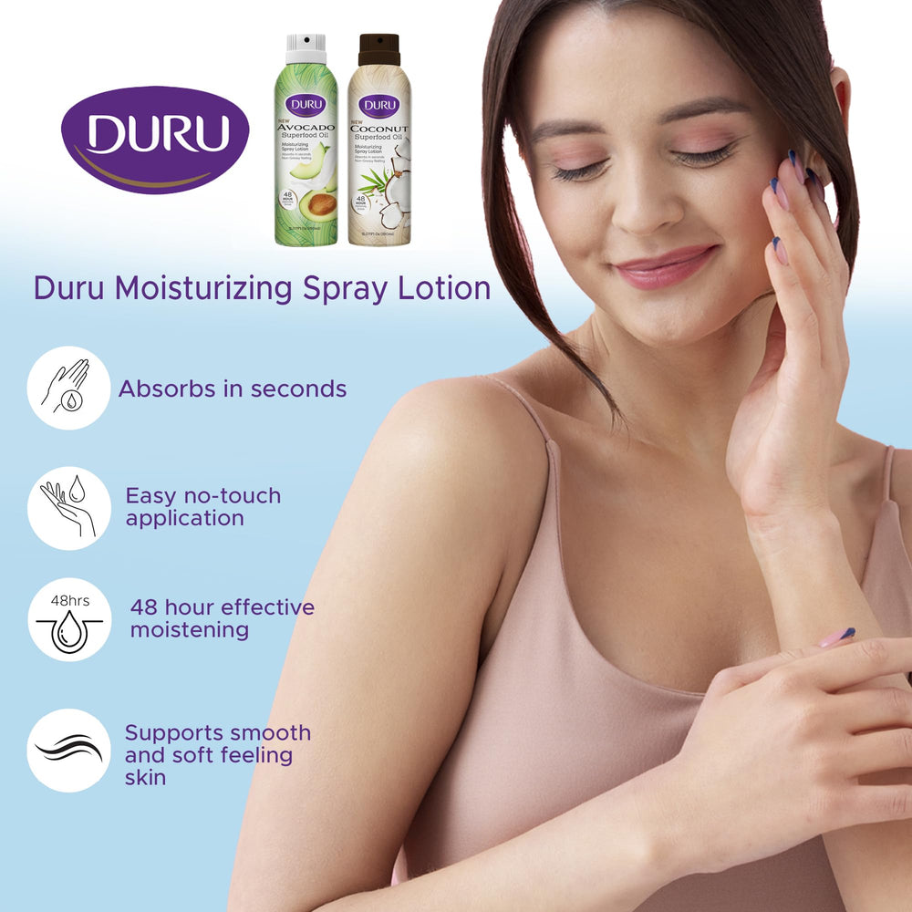 Duru avocado spray in travel size for on-the-go hydration.