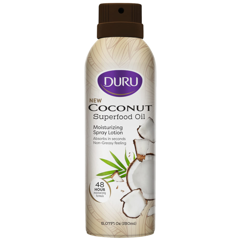 Duru loción en pulverizador coco, hidratación rápida sin grasa.
