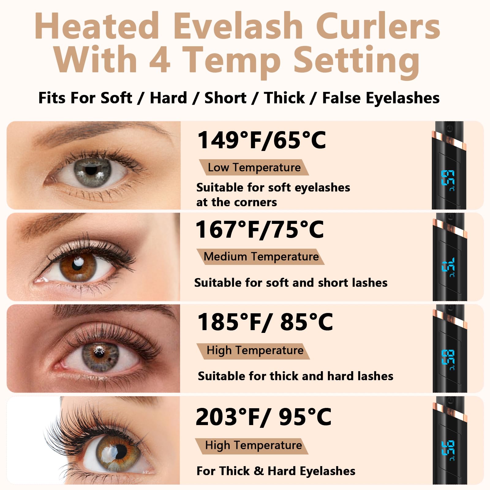 Dust2Oasis handheld curler in use, ideal for quick daily lift