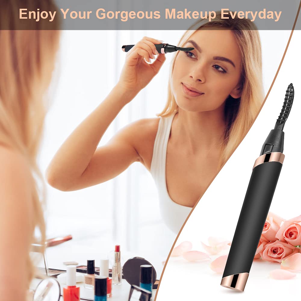 Dust2Oasis curler in makeup bag, travel-friendly beauty tool