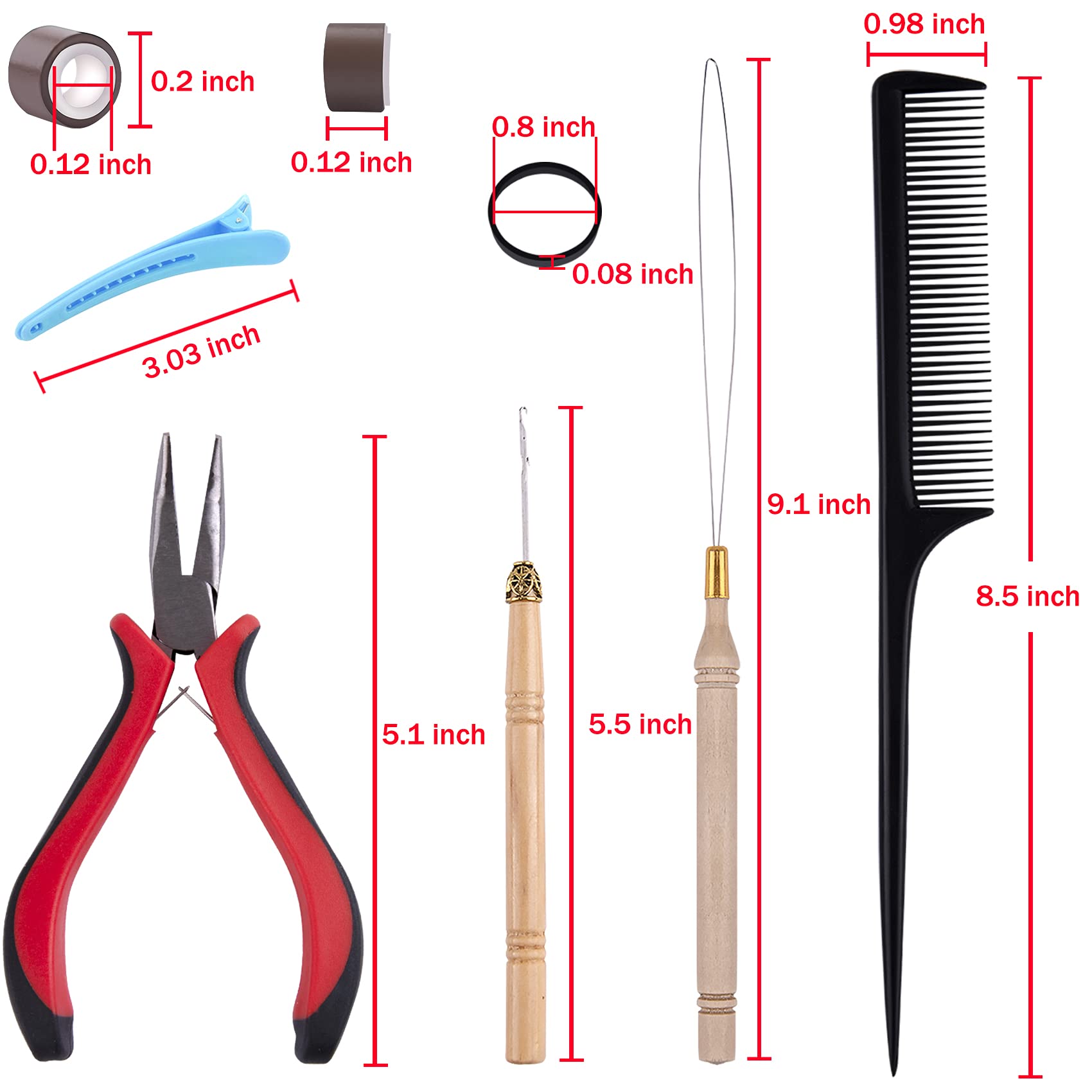 Duufin bottle of silicone-lined brown micro ring beads for secure extensions