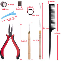 Duufin bottle of silicone-lined brown micro ring beads for secure extensions