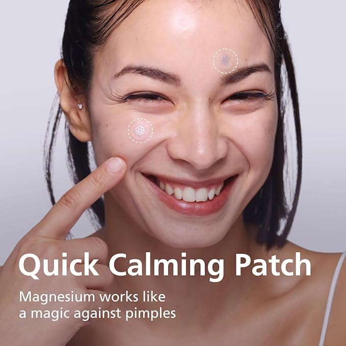 Parche de DWEasyDerm con adhesión firme sobre piel irregular para tratamiento puntual.