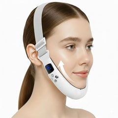 Dyews electric double chin device front view highlighting ergonomic design for comfortable use.