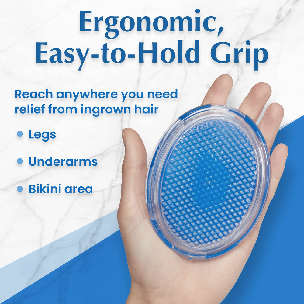Dylonic beard exfoliator helps lift trapped hairs for a cleaner look.
