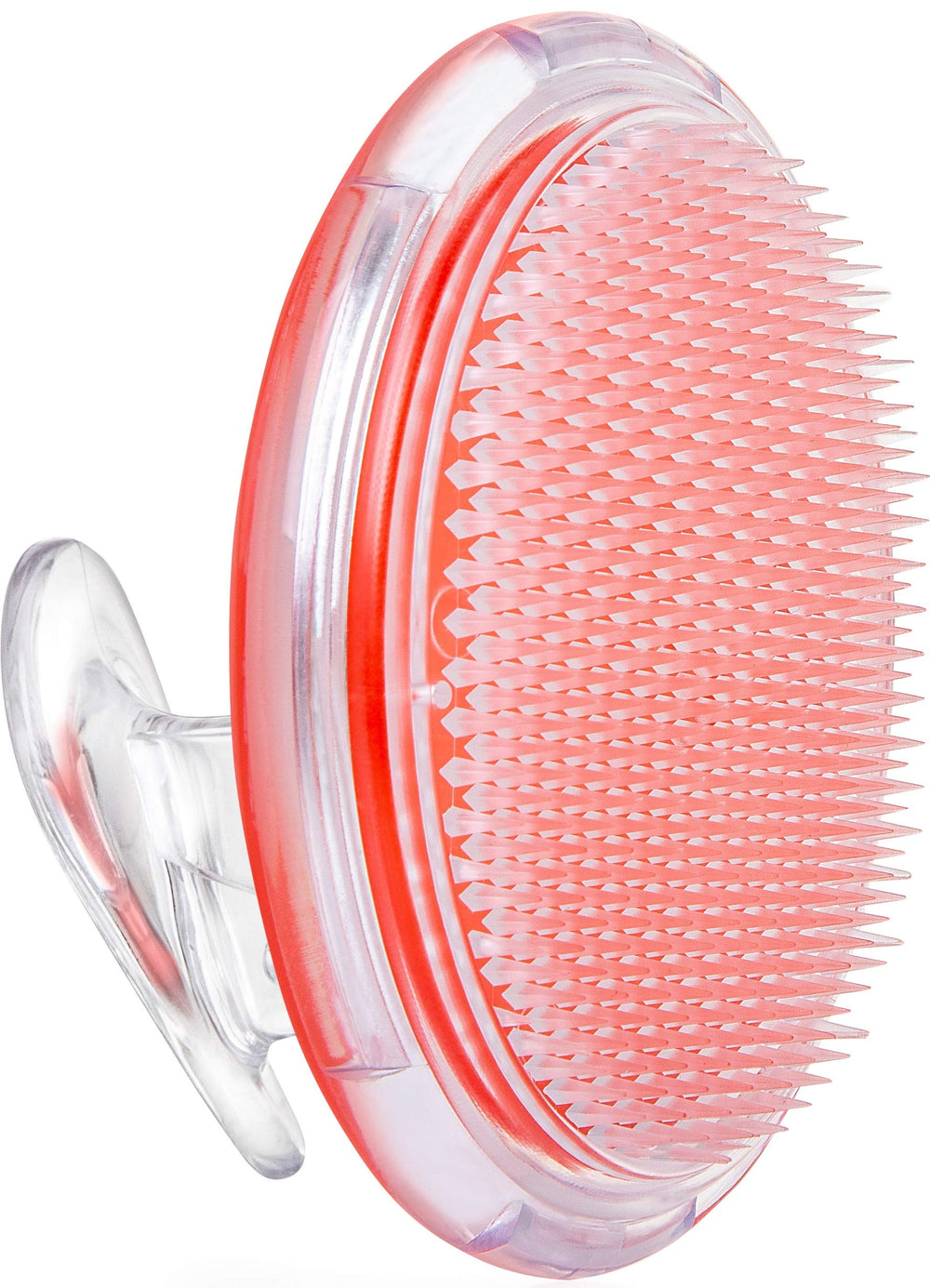 Dylonic exfoliating brush on the face for smooth pre-shave prep.