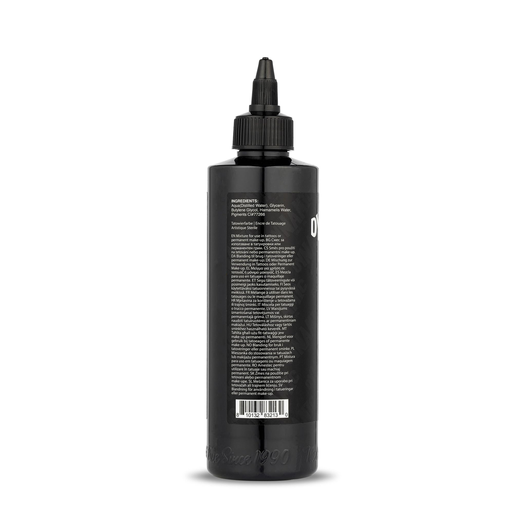 Dynamic Color Co BLKout close-up shows dense pigment for deep blacks